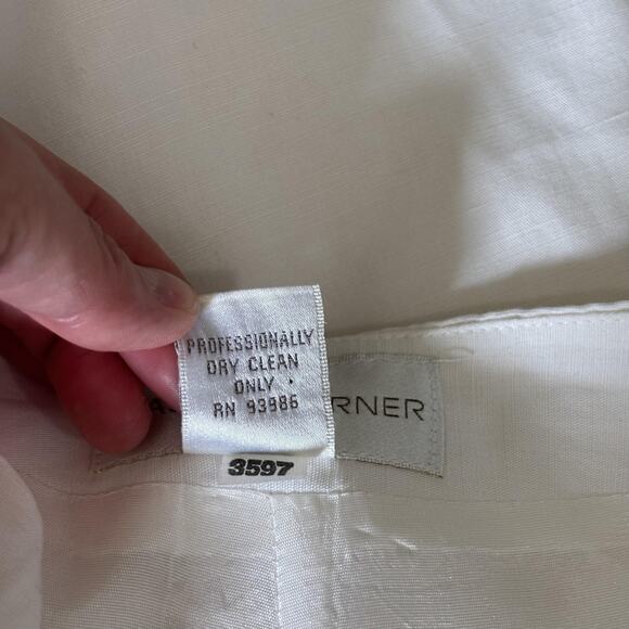 Vintage Casual Corner Linen Pants Sz 12 Lined Quiet Luxury Minimalist Nautical** - Picture 11 of 12